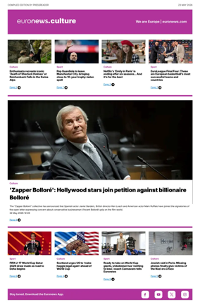 Cover of Euronews Culture and Sport Compiled Edition