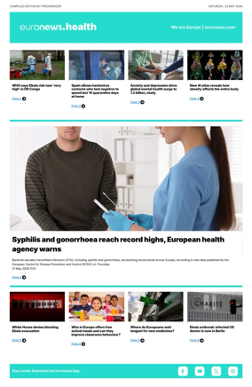Cover of Euronews Health (English) Compiled Edition