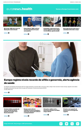 Cover of Euronews Health (Portuguese)