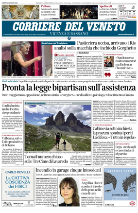 Cover of Corriere del Veneto (Vicenza e Bassano)