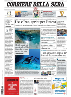 Cover of Corriere della Sera