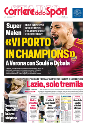 Cover of Corriere dello Sport (Lazio)
