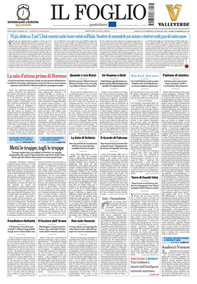Cover of Il Foglio Quotidiano