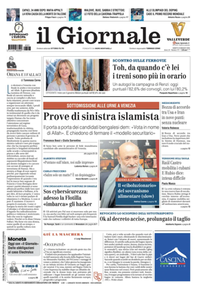 Cover of Il Giornale (Italy)