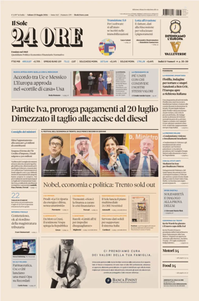 Cover of Il Sole 24 Ore