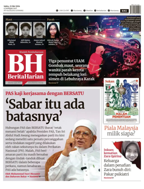 Cover of Berita Harian