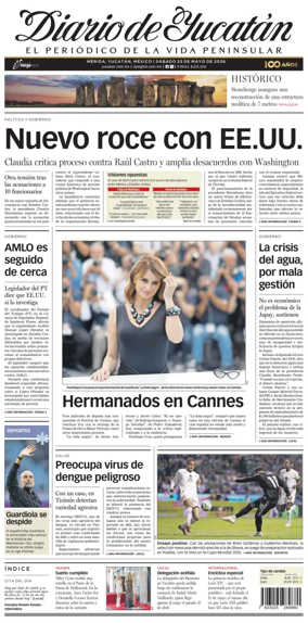 Cover of Diario de Yucatan