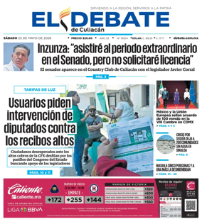 Cover of El Debate de Culiacan