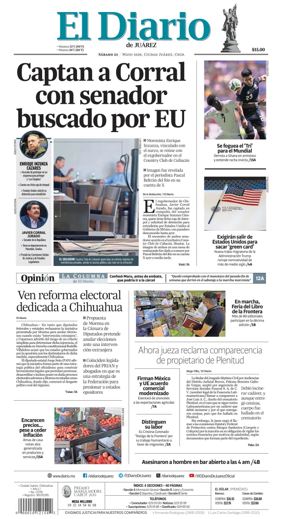 Cover of El Diario de Juarez