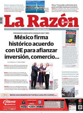 Cover of La Razon de Mexico