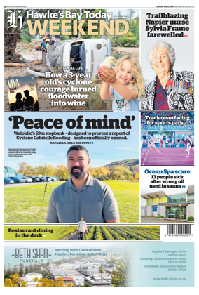 Cover of Hawke's Bay Today