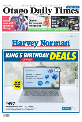 Cover of Otago Daily Times