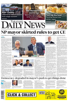 Cover of Taranaki Daily News