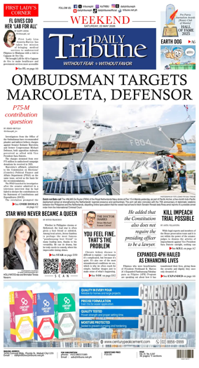 Cover of Daily Tribune (Philippines)