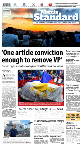 Cover of Manila Standard