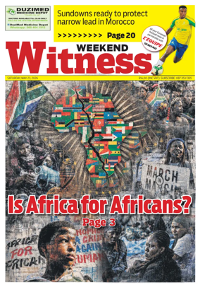 Cover of The Weekend Witness (South Africa)