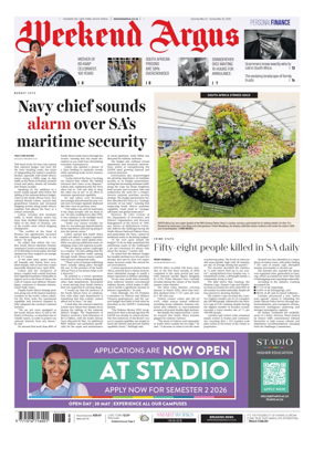 Cover of Weekend Argus (Saturday Edition)