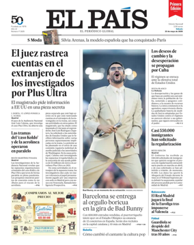 Cover of EL PAIS primera edicion