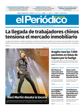 Cover of El Periodico Aragon