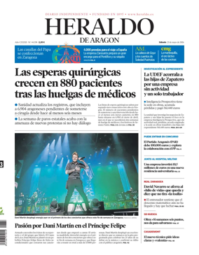 Cover of Heraldo de Aragon