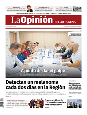 Cover of La Opinion de Murcia (Cartagena)
