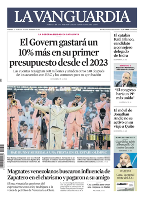Cover of La Vanguardia