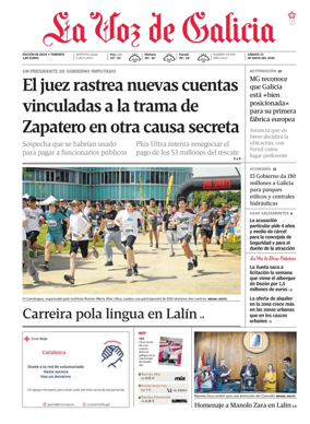 Cover of La Voz de Galicia (Deza)