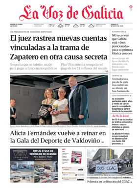Cover of La Voz de Galicia (Ferrol)