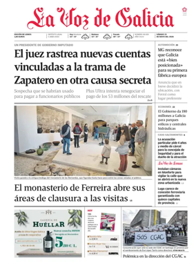 Cover of La Voz de Galicia (Monforte)