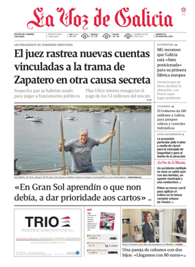Cover of La Voz de Galicia (Viveiro)