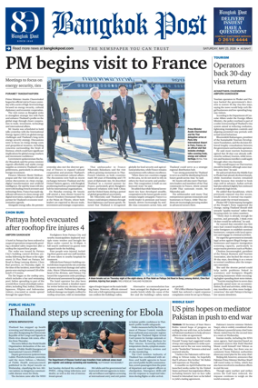 Cover of Bangkok Post
