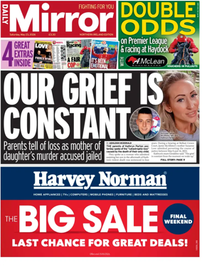 Cover of Daily Mirror (Northern Ireland)