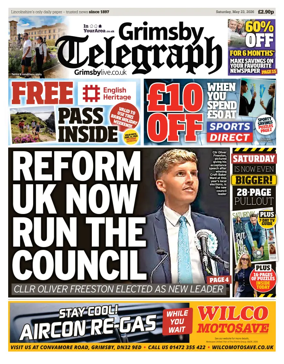 Cover of Grimsby Telegraph