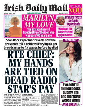 Cover of Irish Daily Mail