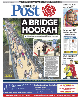 Cover of Lancashire Evening Post