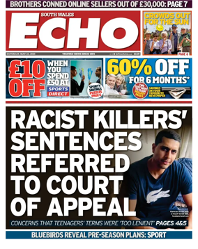 Cover of South Wales Echo