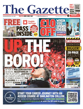 Cover of Teesside Evening Gazette