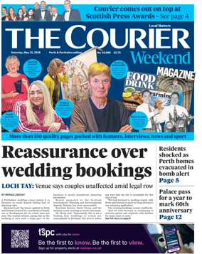 Cover of The Courier & Advertiser (Perth and Perthshire Edition)