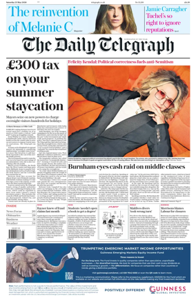 Cover of The Daily Telegraph - Saturday