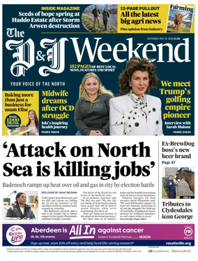 Cover of The Press and Journal (Aberdeen and Aberdeenshire)