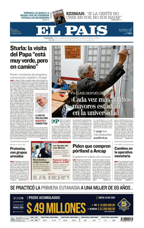Cover of El Pais (Uruguay)