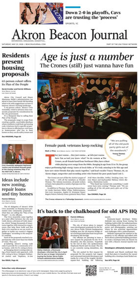 Cover of Akron Beacon Journal
