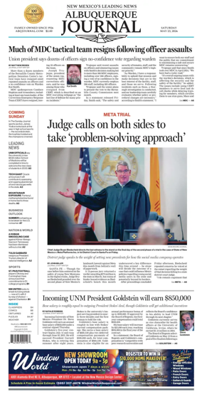 Cover of Albuquerque Journal