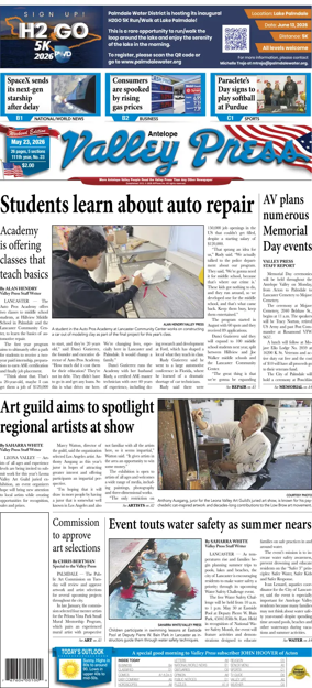 Cover of Antelope Valley Press
