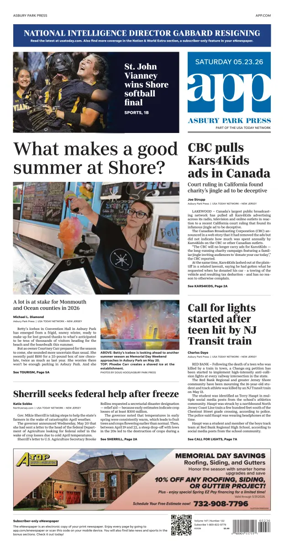 Cover of Asbury Park Press
