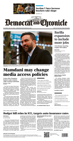 Cover of Democrat and Chronicle