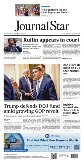 Cover of Journal Star (Peoria)