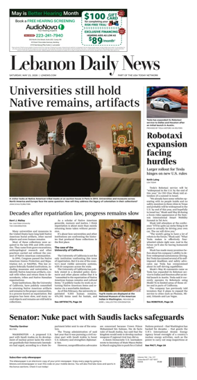 Cover of Lebanon Daily News