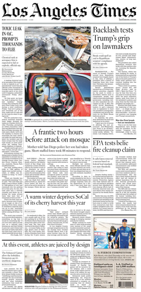 Cover of Los Angeles Times