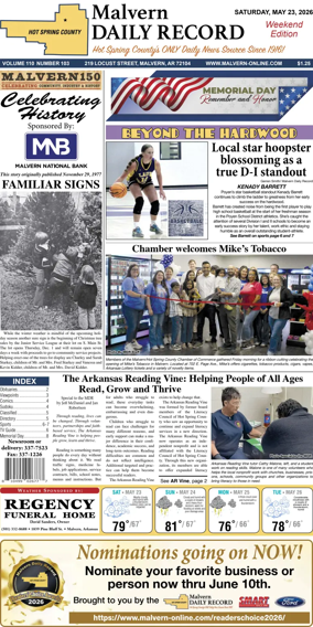 Cover of Malvern Daily Record